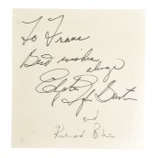 HOLLYWOOD - ELIZABETH TAYLOR & RICHARD BURTON - AUTOGRAPHS