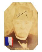 FRENCH PRIME MINISTER - GEORGES CLEMENCEAU (D.1929) - AUTOGRAPH PHOTO