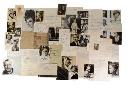 ACTORS - LARGE COLLECTION OF VINTAGE AUTOGRAPHS