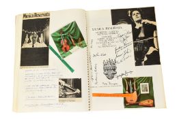 MUSICIANS - LARGE ALBUM OF MID-CENTURY MUSICIAN AUTOGRAPHS