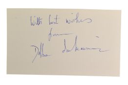 AUTHORS - DAPHNE DU MAURIER (D.1989) - AUTOGRAPH
