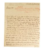 HISTORY - WILLIAM IV, PRINCE OF ORANGE (D.1751) - LETTER