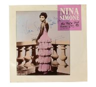 MUSIC - NINA SIMONE - SIGNED 45RPM RECORD SLEEVE