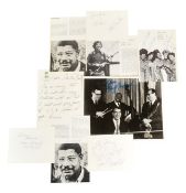 JAZZ / BLUES - COLLECTION OF VINTAGE AUTOGRAPHS