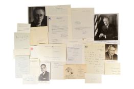 POLITICIANS / DIGNITARIES - COLLECTION OF VINTAGE AUTOGRAPHS