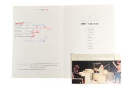 MUSIC - SOFT MACHINE (ROCK BAND) - AUTOGRAPHED 1970 PROGRAMME
