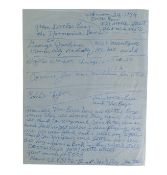 BLUES MUSIC - DOCTOR ROSS & 'THE BOYS' - AUTOGRAPHS ON PAPER