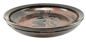 WENDY VERNON (BRITISH CONTEMPORARY) - STONEWARE CENTREPIECE CHARGER PLATE