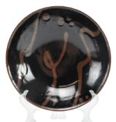 AFTER SHOJI HAMADA - SHINO GLAZED STUDIO POTTERY FOOTED BOWL