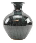 TREVOR CORSER FOR LEACH POTTERY - STONEWARE CENTREPIECE VASE
