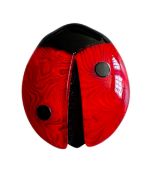 LEA STEIN CELLULOID LADYBIRD BUG BROOCH PIN