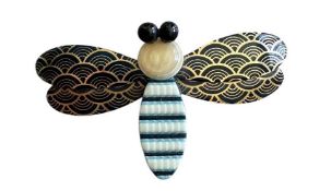LEA STEIN CELLULOID BEE BROOCH