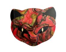 LEA STEIN CELLULOID ATTILA CAT BROOCH
