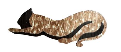 LEA STEIN CELLULOID PANTHER CAT BROOCH