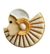 LEA STEIN CELLULOID COROLLE PIERRETTE LADY BROOCH PIN