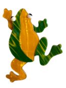 LEA STEIN CELLULOID FROG BROOCH