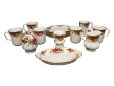 ROYAL ALBERT - OLD COUNTRY ROSES - 20TH CENTURY PART COFFEE SERVICE