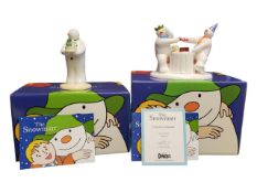 COALPORT CHARACTERS - THE SNOWMAN (RAYMOND BRIGGS) - TWO FIGURES