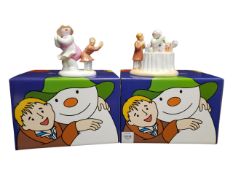COALPORT CHARACTERS - THE SNOWMAN (RAYMOND BRIGGS) - TWO FIGURES