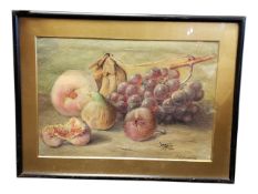 AGNES L. HOLDING (1880-1940) - EARLY 20TH CENTURY STILL LIFE WATERCOLOUR PAINTING