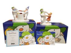 COALPORT CHARACTERS - THE SNOWMAN (RAYMOND BRIGGS) - TWO FIGURES