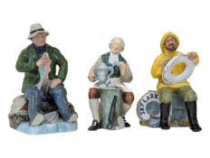 ROYAL DOULTON - THREE VINTAGE 20TH CENTURY PORCELAIN FIGURINES