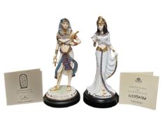 TWO LATE 20TH CENTURY EGYPTIAN CHINA FIGURES