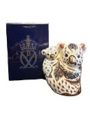ROYAL CROWN DERBY - 1999 KOALA AND BABY CHINA PAPERWEIGHT