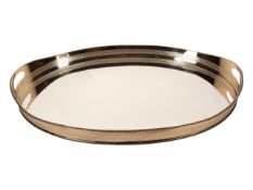 20TH CENTURY VINTAGE LARGE SILVER PLATED WINE TRAY