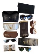 COLLECTION OF VINTAGE 20TH CENTURY HIGH END DESIGNER GLASSES