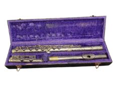 20TH CENTURY VINTAGE BORGANI MACERATA ITALY CASED FLUTE