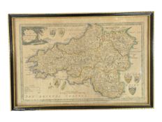 19TH CENTURY MAP - A NEW MAP OF SOUTH WALES - ALEX HOGG