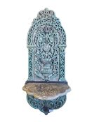 20TH CENTURY MOROCCAN WOODEN CARVED SCONCE / SHELF