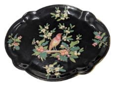 EARLY 20TH CENTURY HAND PAINTED BIRD DISPLAY PLATE