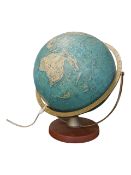 1970'S DANISH ORIGINAL VINTAGE SCAN-GLOBE TERRESTRIAL DESKTOP GLOBE