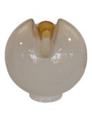 VINTAGE 1970S ITALIAN GLASS CEILING LIGHT