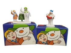 COALPORT CHARACTERS - THE SNOWMAN (RAYMOND BRIGGS) - TWO FIGURES