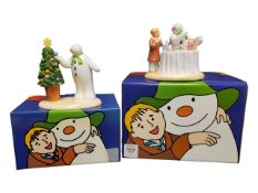 COALPORT CHARACTERS - THE SNOWMAN (RAYMOND BRIGGS) - TWO FIGURES