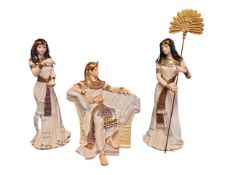 ROYAL WORCESTER - THE COURT OF TUTANKHAMUN LIMITED EDITION FIGURE GROUP