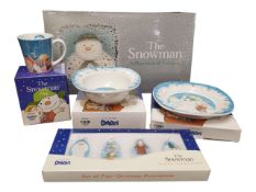 THE SNOWMAN - 21ST CENTURY PLACEMATS, COASTERS & COALPORT COLLECTABLE PIECES
