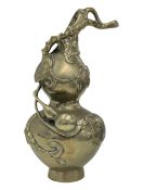 EARLY 20TH CENTURY BRASS CHINESE VASE