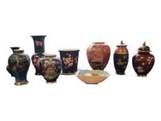 CARLTON WARE - COLLECTION OF 20TH CENTURY ASIAN STYLE CERAMICS