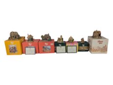 LILLIPUT LANE - SEVEN LATE 20TH / 21ST CENTURY COTTAGES FIGURES