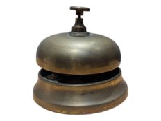 19TH CENTURY VICTORIAN RECEPTION SERVICE DESK BRASS BELL