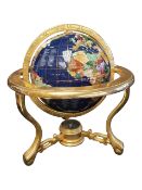 20TH CENTURY VINTAGE SPECIMEN STONE REVOLVING GLOBE