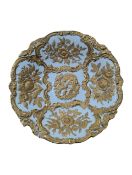 20TH CENTURY MEISSEN GILDED ROCOCO PLATE