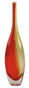 VINTAGE STUDIO ART GLASS BOTTLE BELIEVED FLORIS MEYDAM FOR LEERDAM