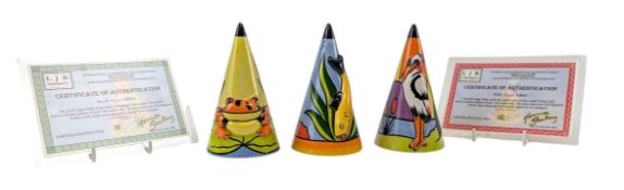 LORNA BAILEY FOR OLD ELLGREAVE POTTERY - POND LIFE SUGAR SHAKERS