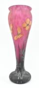 ART NOUVEAU JUGENDSTIL CIRCA 1910S / 1920S GLASS PASTE FLORAL VASE