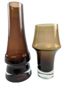 ALADIN FOR RIIHIMAKI - TWO FINNISH STUDIO ART GLASS VASES